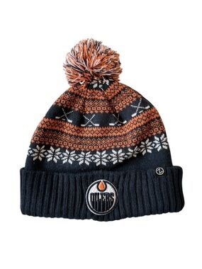 Edmonton Oilers Knit Pom Beanie Hat